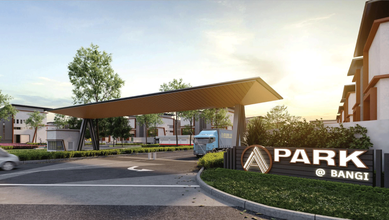 a park bangi gate view