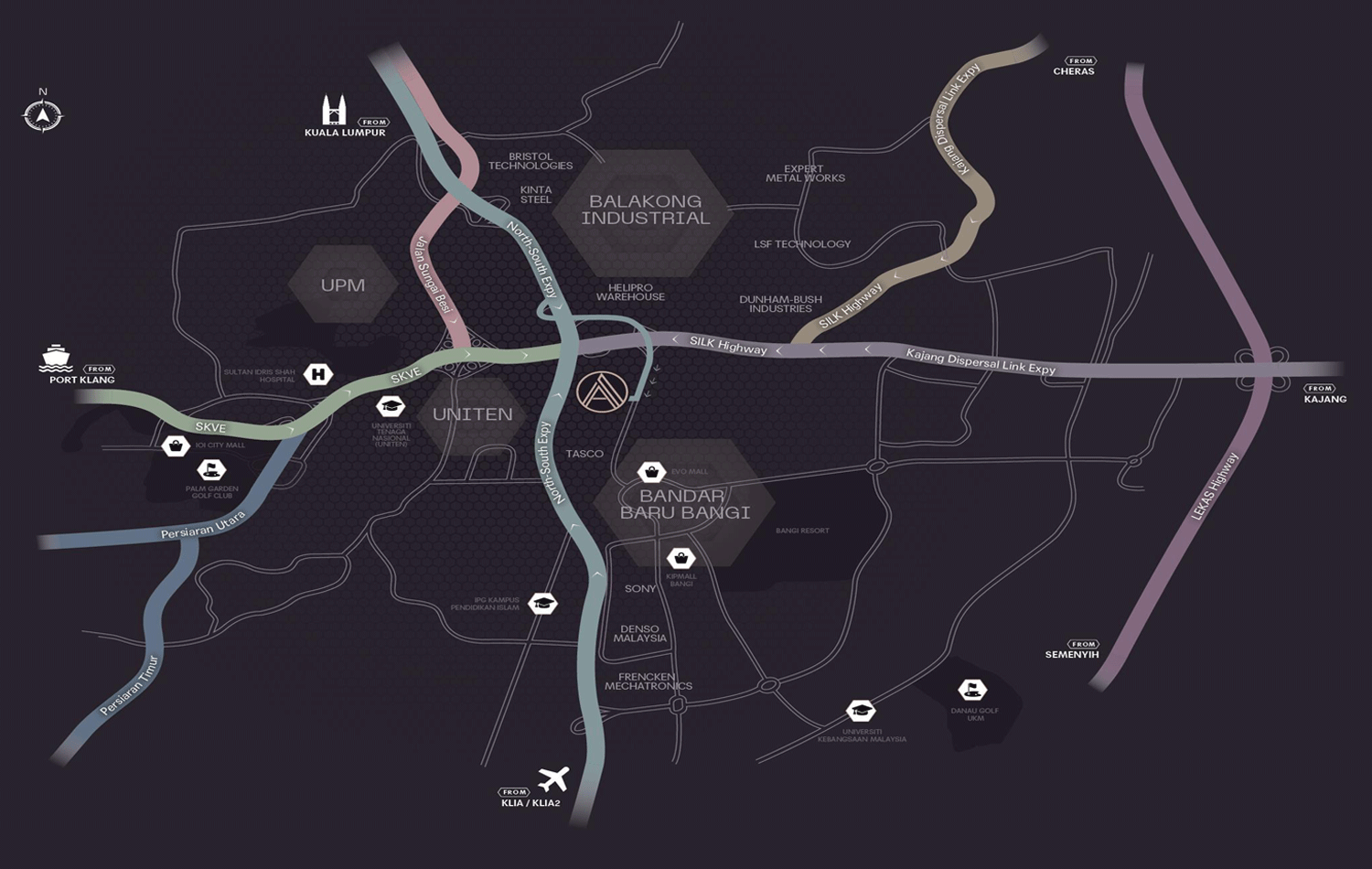 a park bangi map location