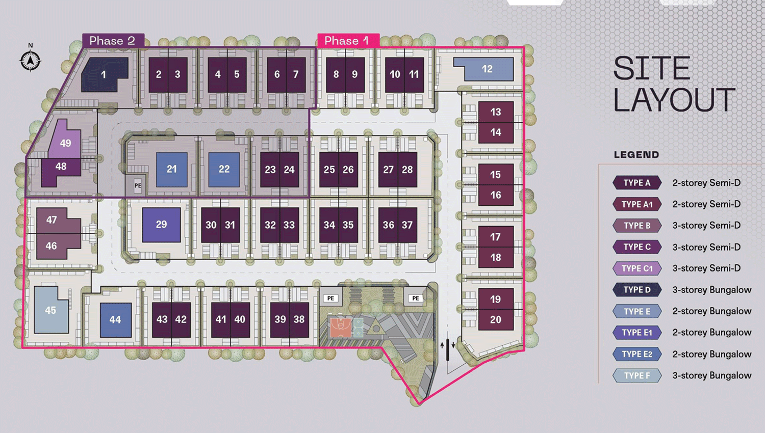 a park bangi site layout